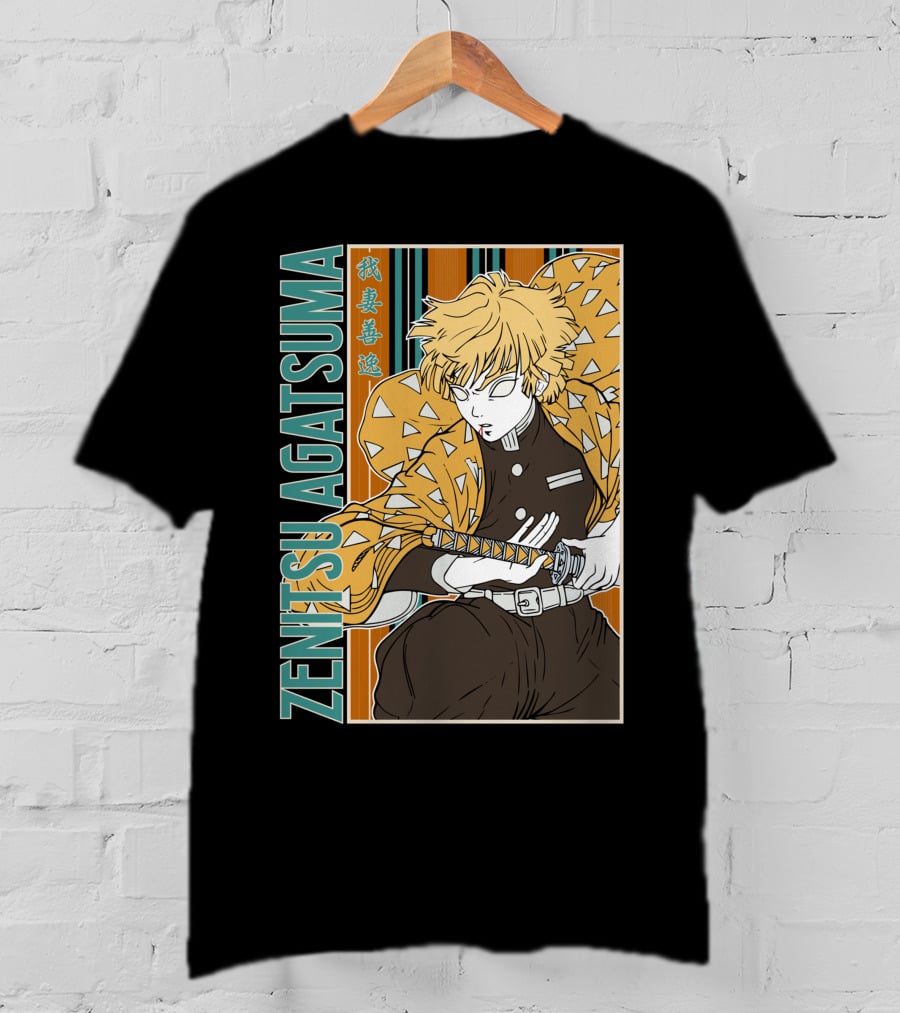 Zenitsu Agatsuma Kimetsu No Yaiba Demon Slayer T-Shirt