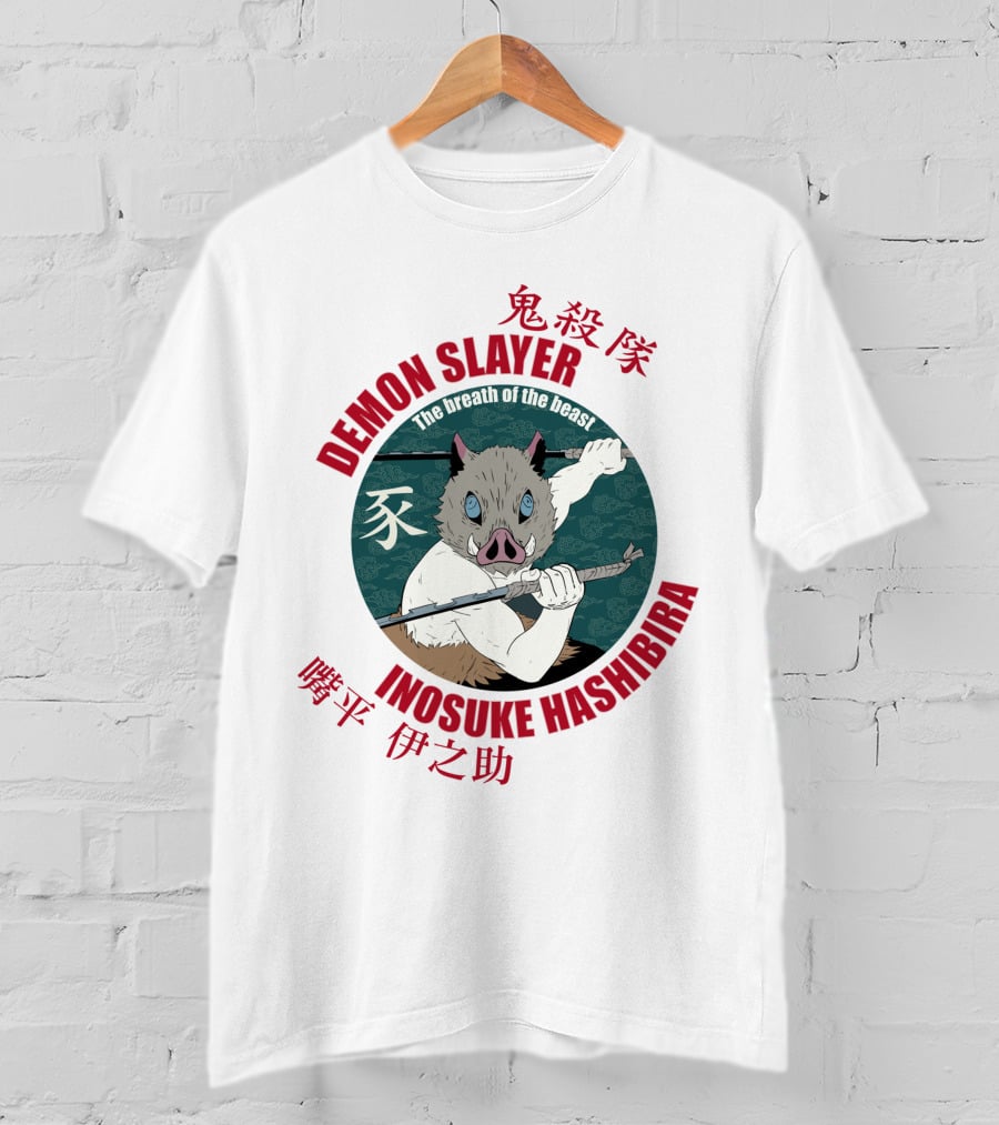 Demon Slayer Inosuke Hashibira The Breath Of The Beast Chibi Kimetsu No Yaiba T-Shirt