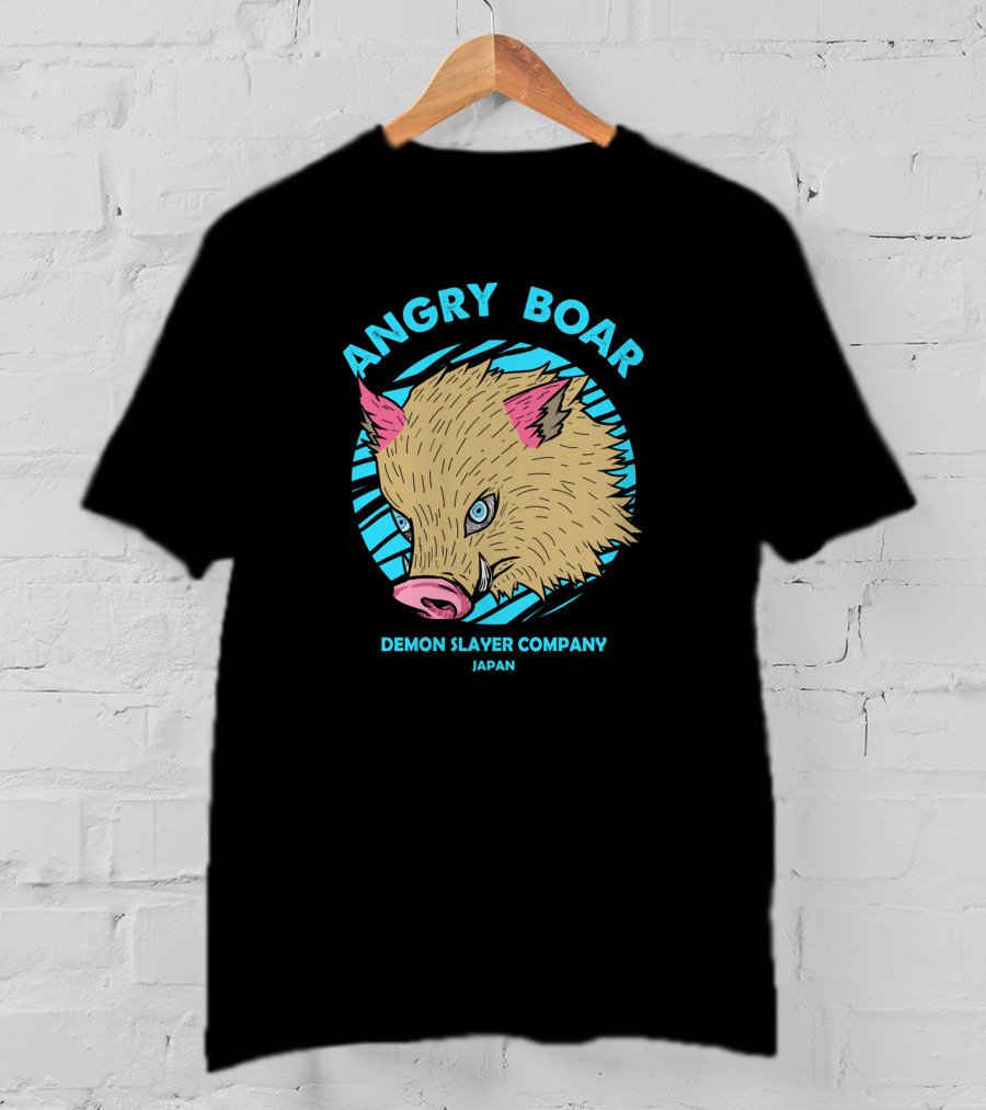 Demon Slayer Company Japan Angry Boar Inosuke Kimetsu No Yaiba T-Shirt