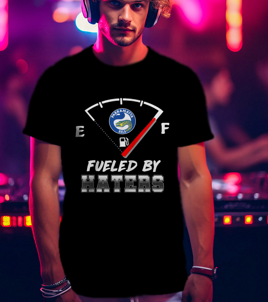 Parramatta Eels Fueled By Haters Fuel Gauge T-Shirt