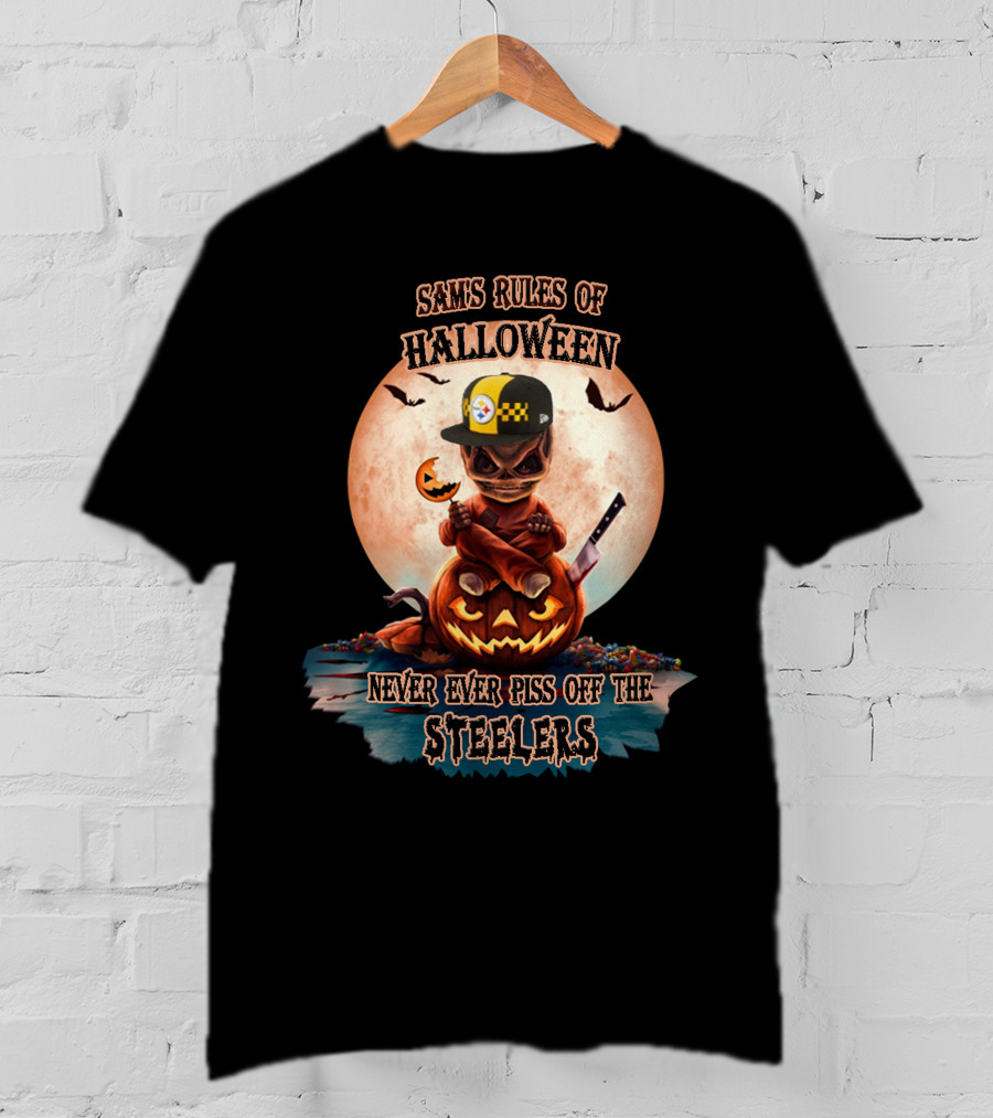 Sams Rules Of Halloween Never Ever Piss Off The Steelers T-Shirt