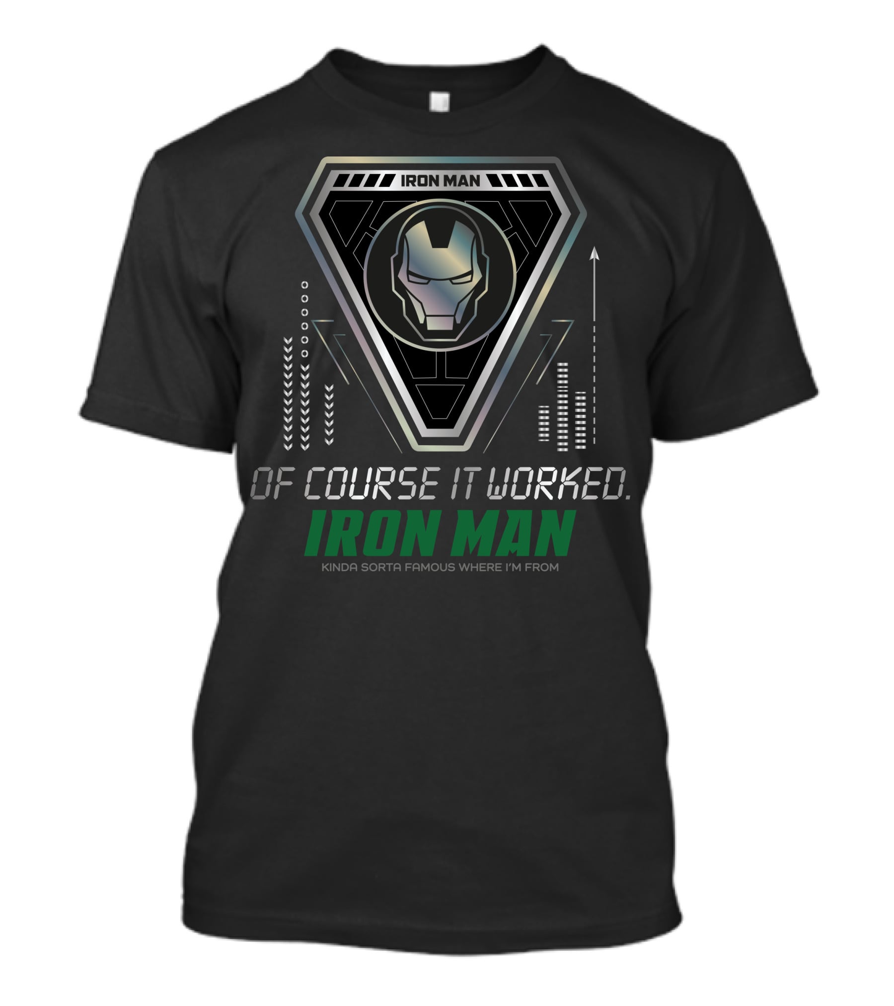 Iron Man Of Course It Worked Kinda Sorta Famous Where I'm From T-Shirt