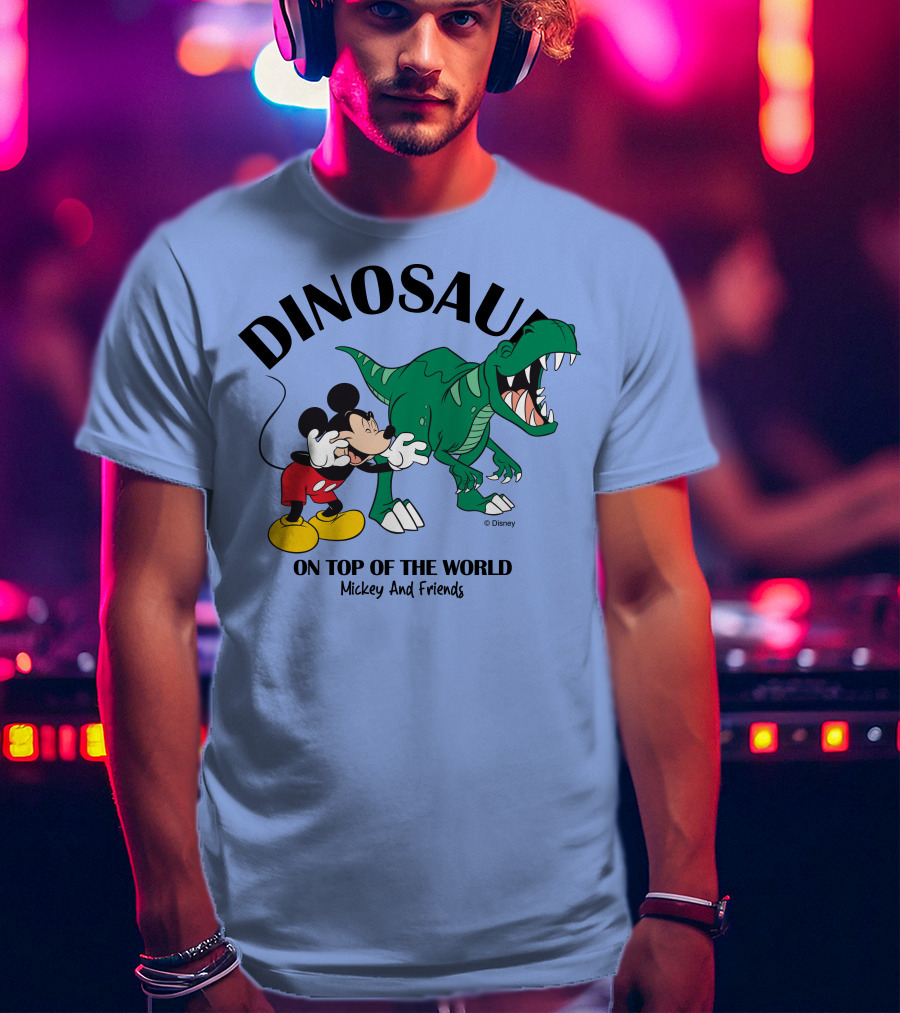 DINOSAUR On Top Of The World Mickey And Friends T-Shirt