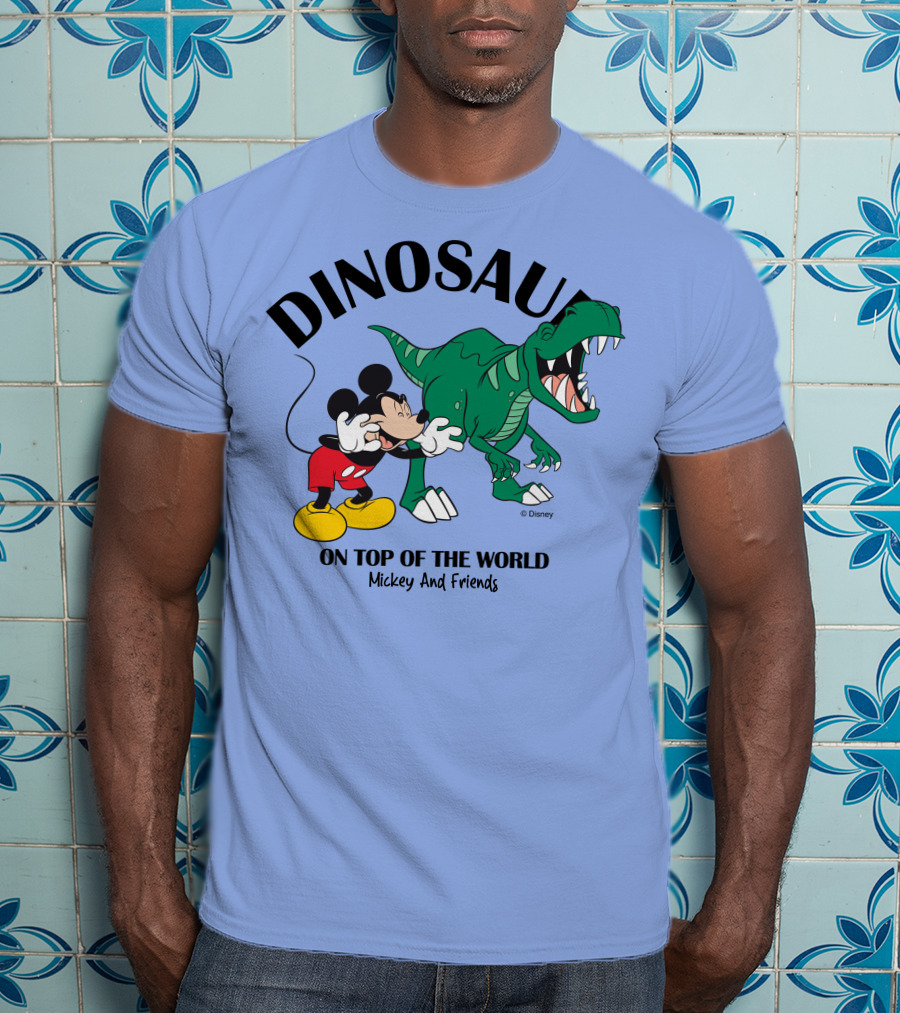 DINOSAUR On Top Of The World Mickey And Friends T-Shirt
