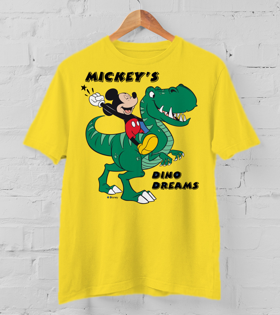 Mickey's Dino Dreams Adventure With Dinosaur Disney T-Shirt