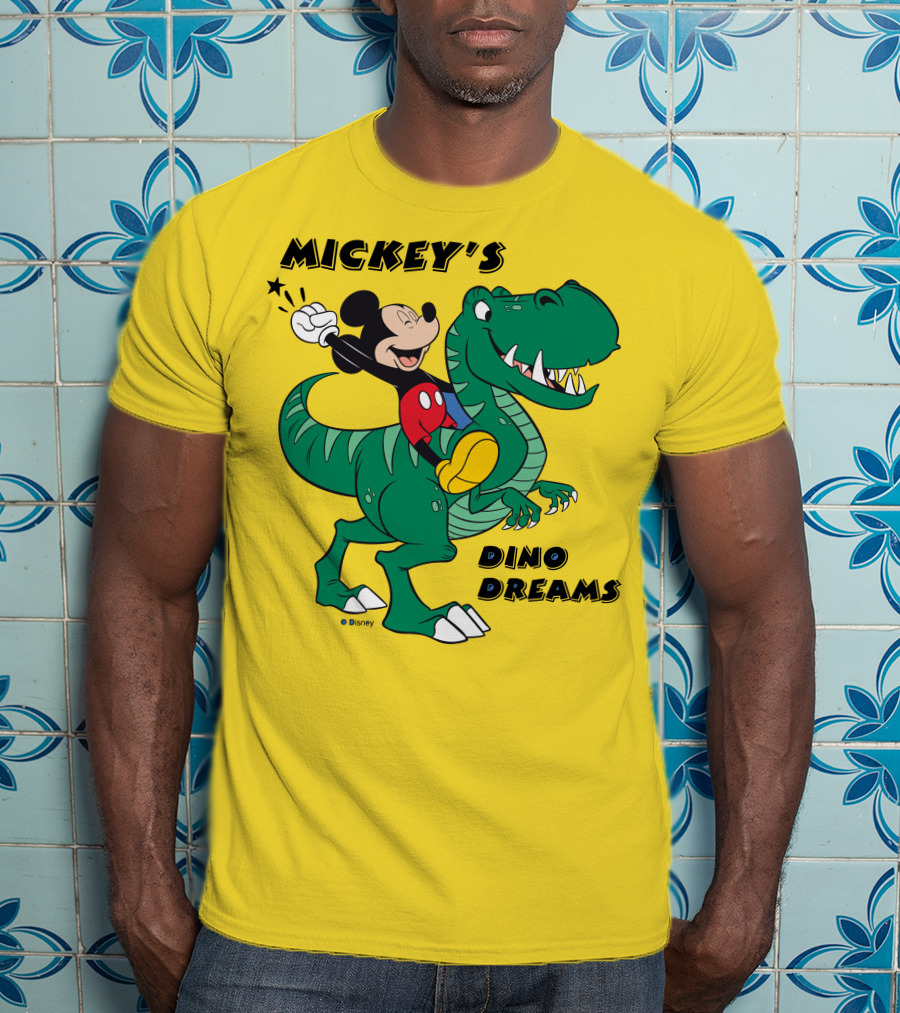 Mickey's Dino Dreams Adventure With Dinosaur Disney T-Shirt
