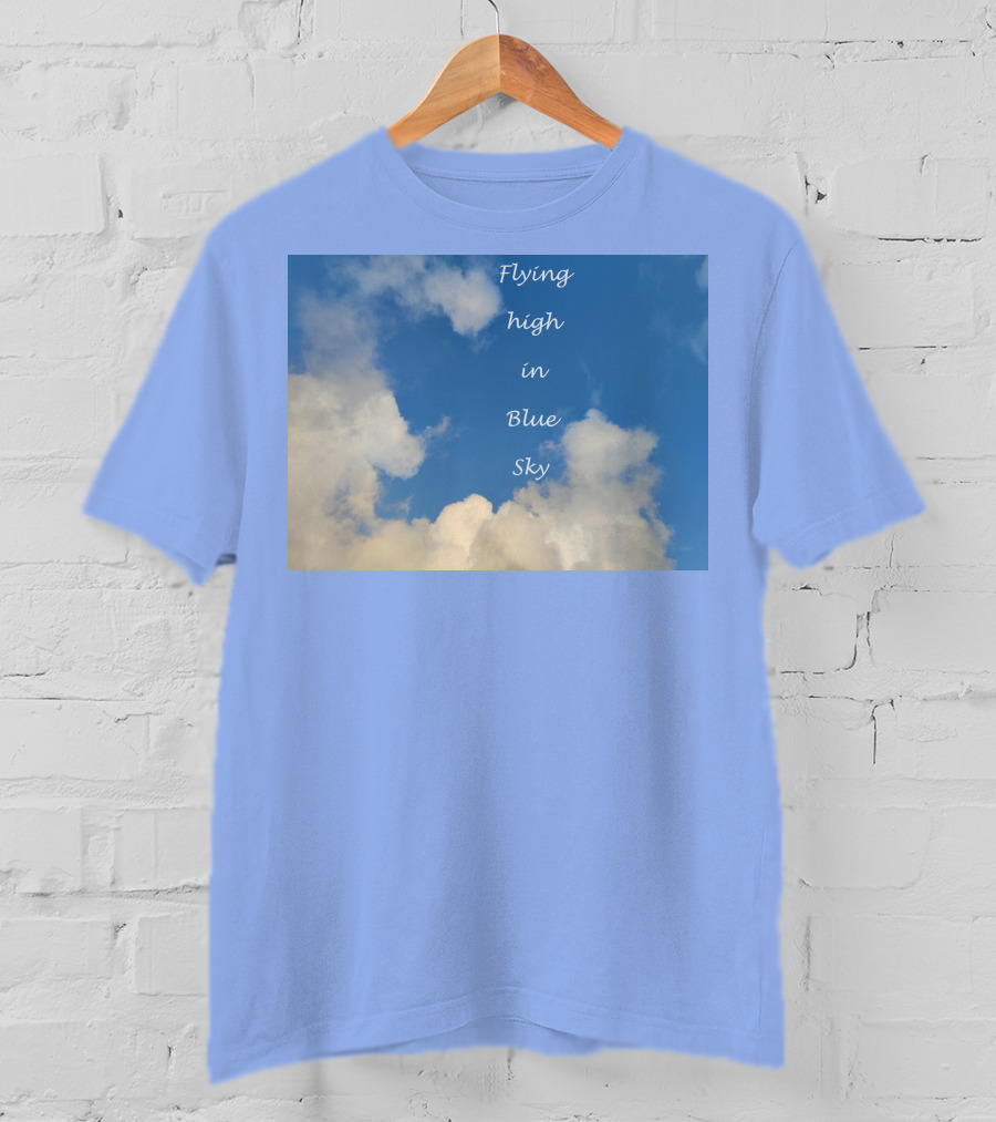 Flying High In Blue Sky Clouds T-Shirt
