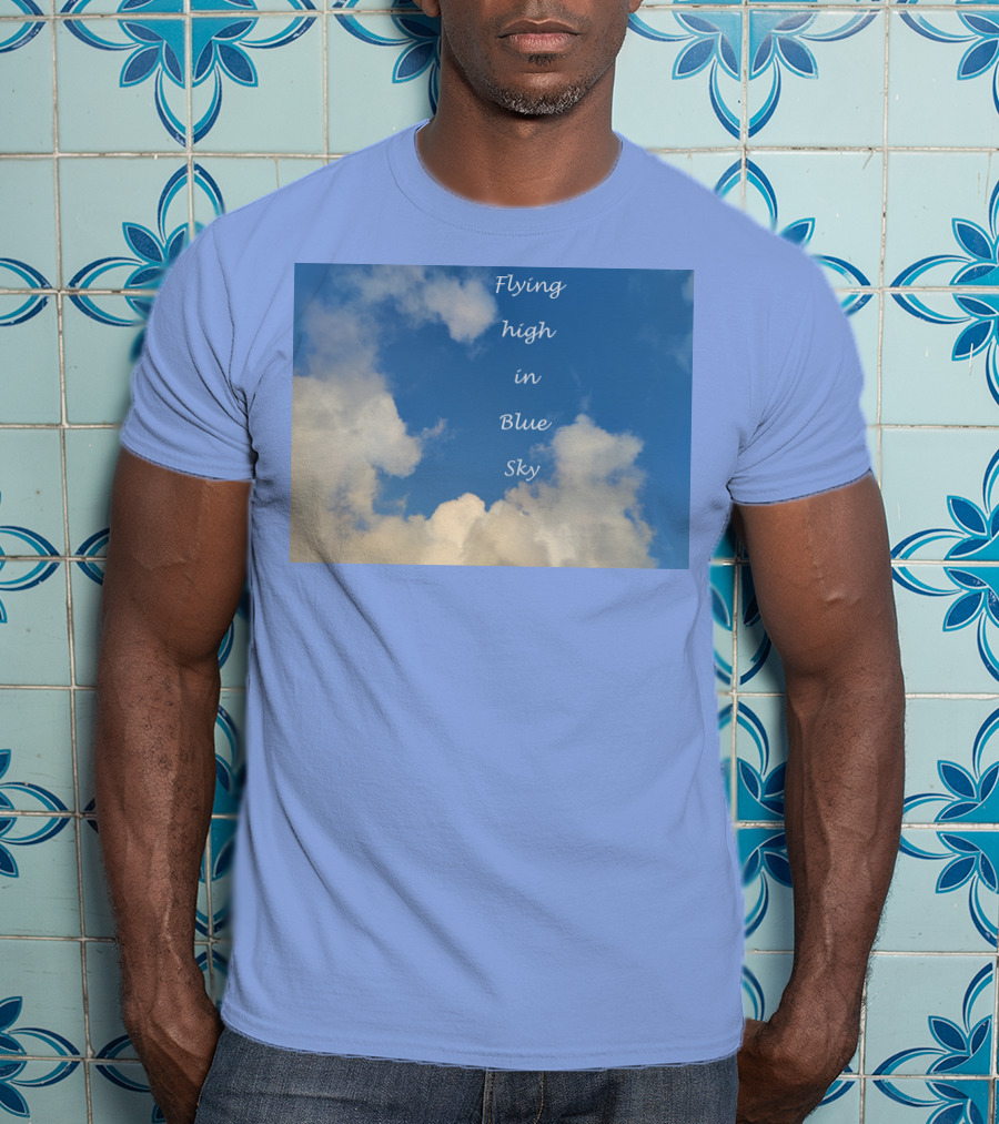 Flying High In Blue Sky Clouds T-Shirt