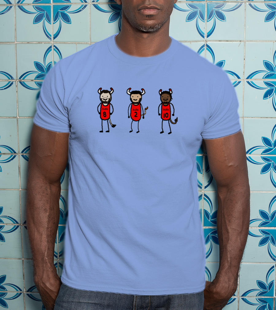 NBA Paint The Cattle Boys Zach Bovine Lonzo Bull Demoo DeRozan Bulls 8 2 10 T-Shirt