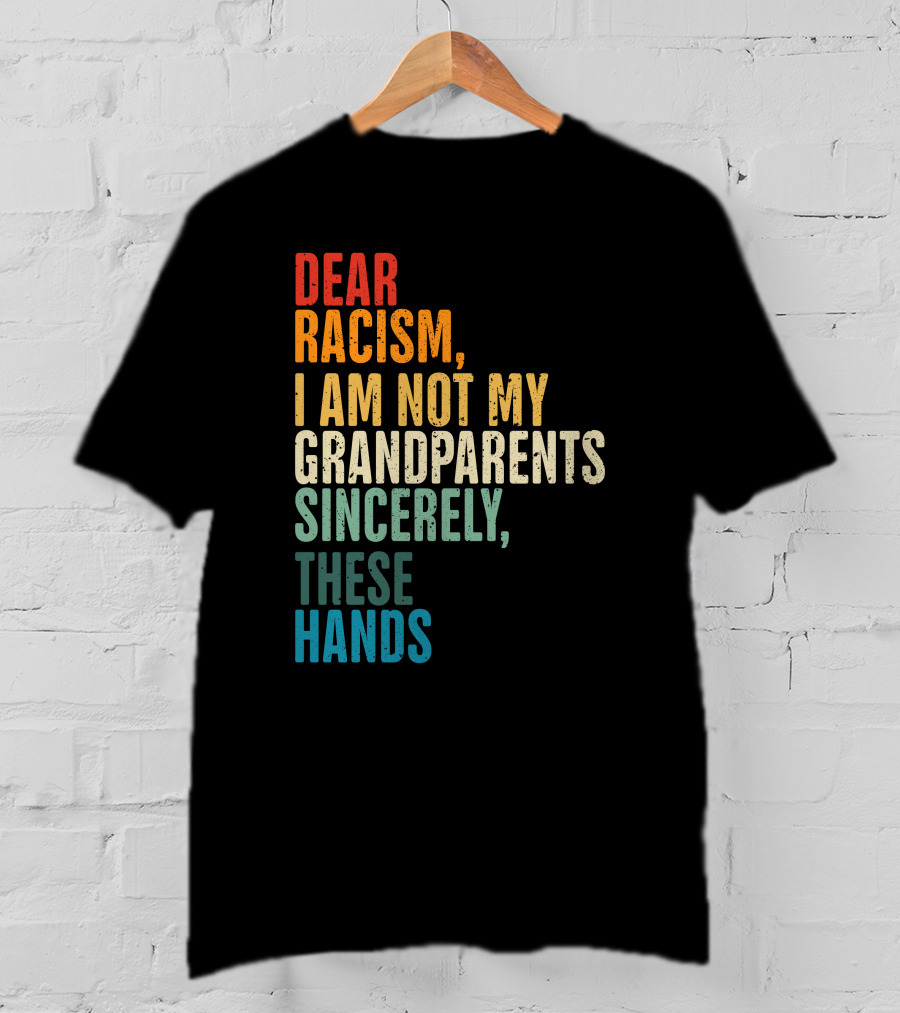 Omegan The Stallion Dear Racism I Am Not My Grandparents Sincerely These Hands T-Shirt