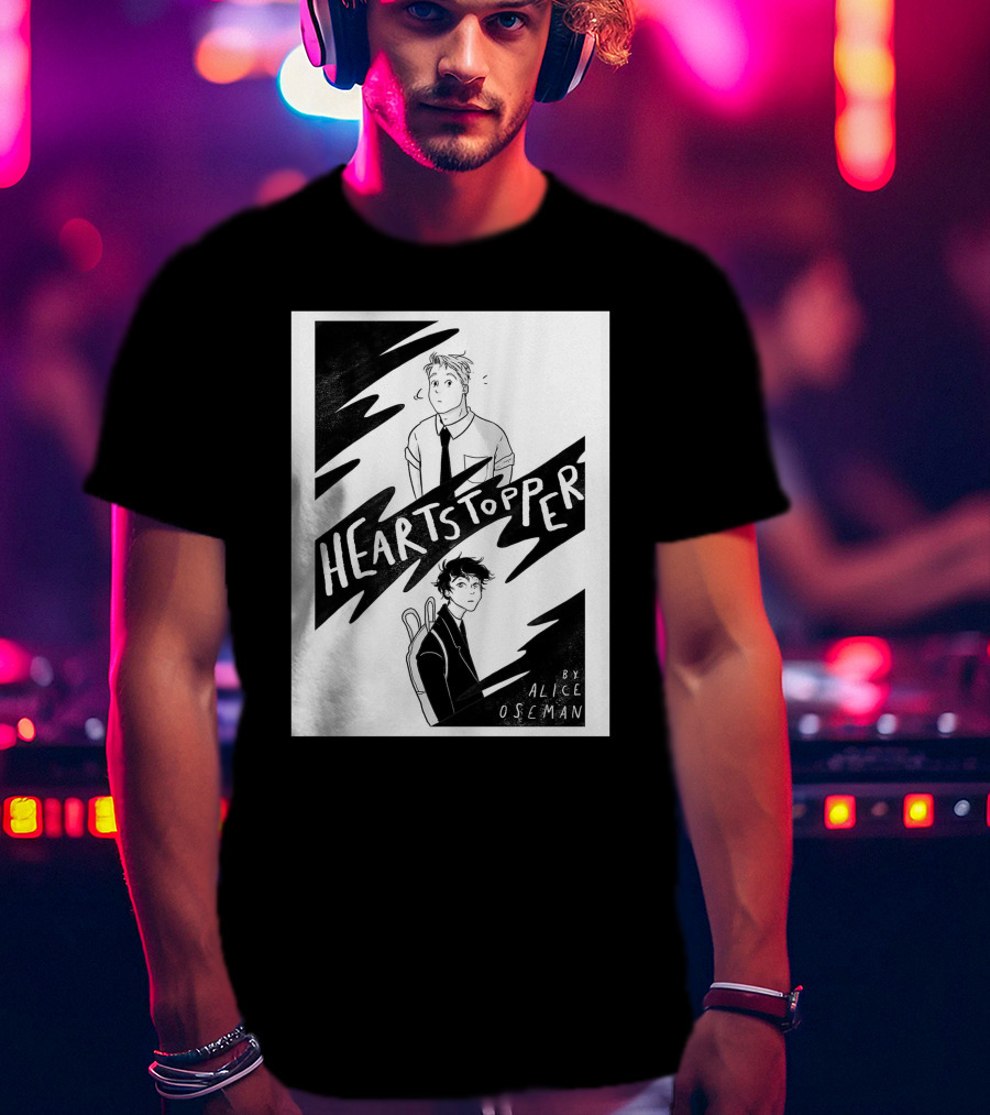 Heartstopper By Alice Oseman Solitaire Co UK Frances Janvi3r Graphic Novel Cover T-Shirt