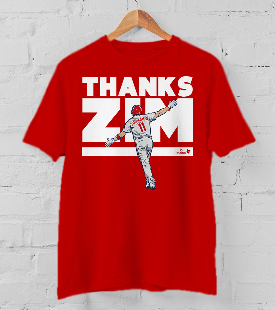 Ryan Zimmerman Thanks Zim Washington Nationals Fans Players Association T-Shirt