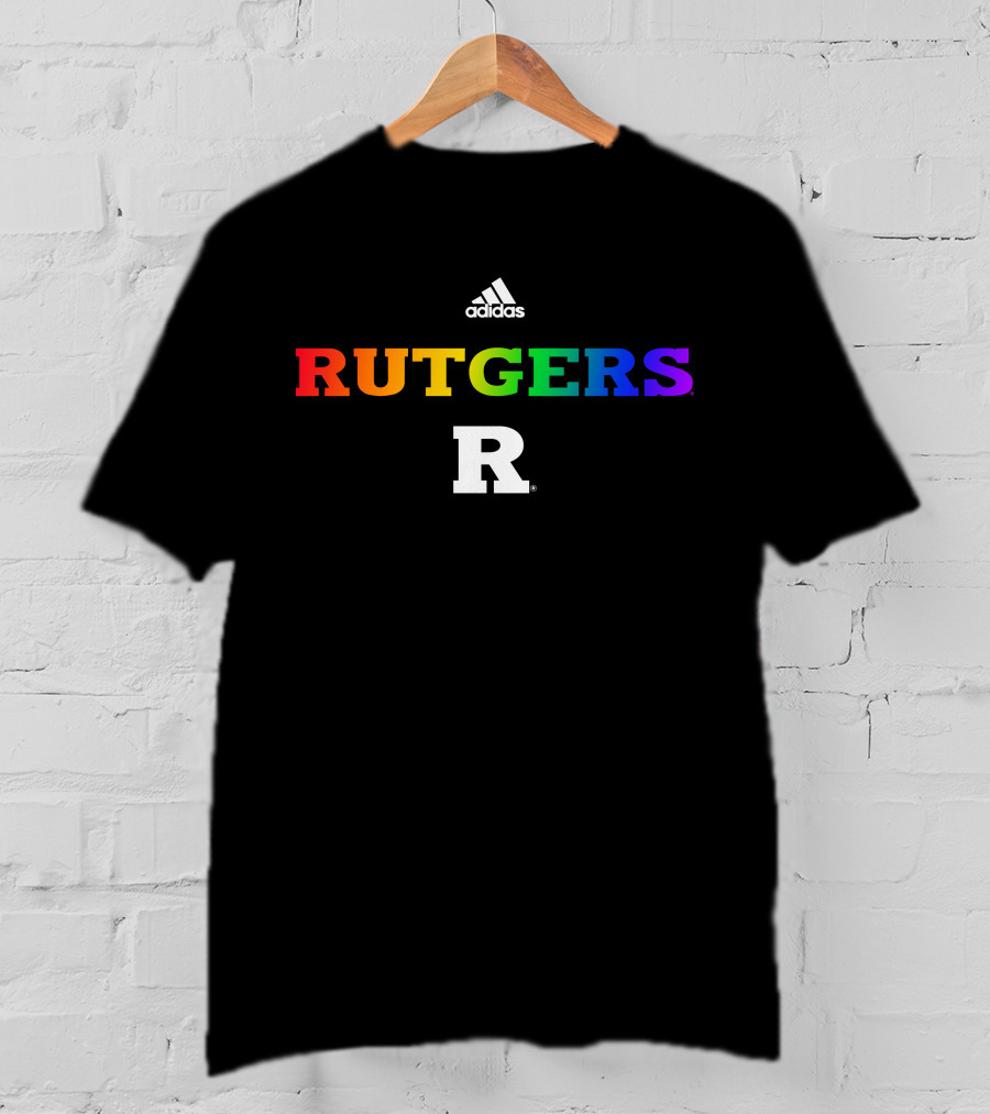 Rutgers R Rainbow Geo Baker Rutgers MBB T-Shirt