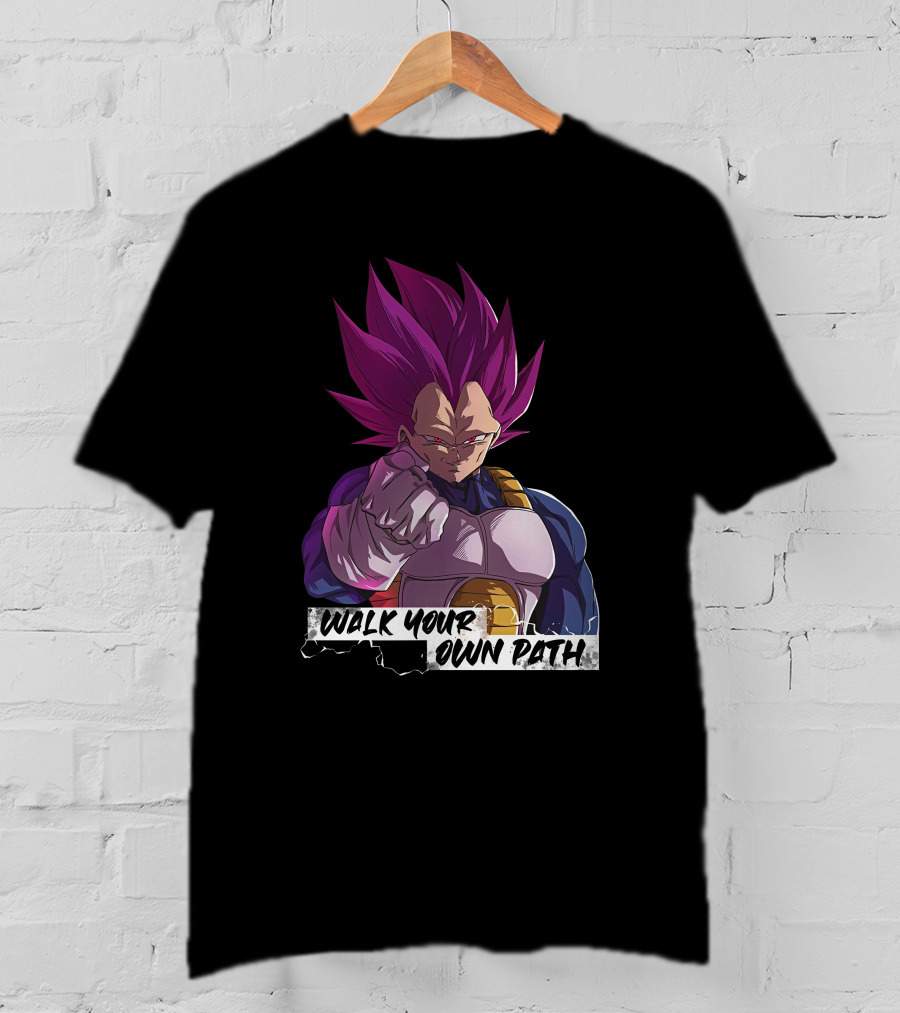 Ultra Ego Motivational Merch Walk Your Own Path Emperor Big Vegeta T-Shirt