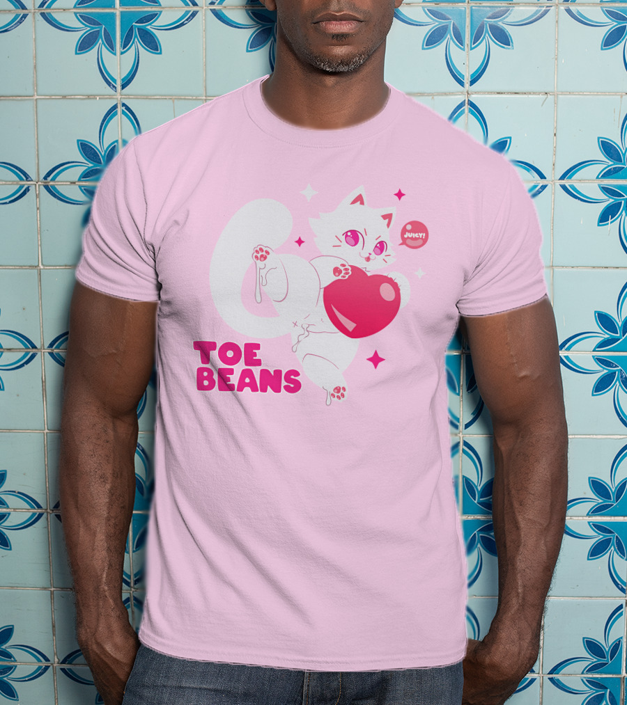 Toe Beans Juicy Cat Candy Heart Kawaii T-Shirt