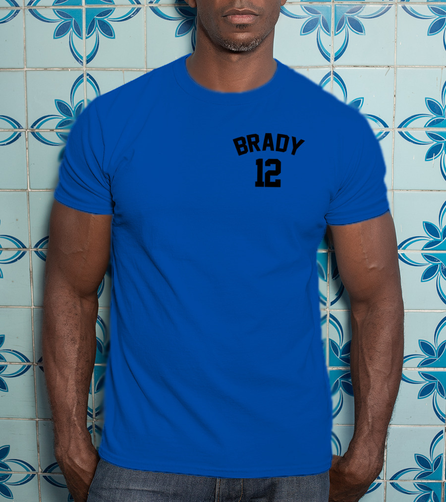 Brady 12 NFL JC Cornell Football Jersey T-Shirt