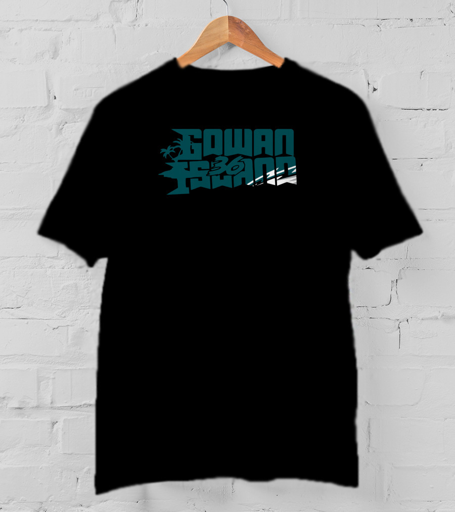 Gowan Tsgang 36 Tay Gowan Palm Tree Motif T-Shirt