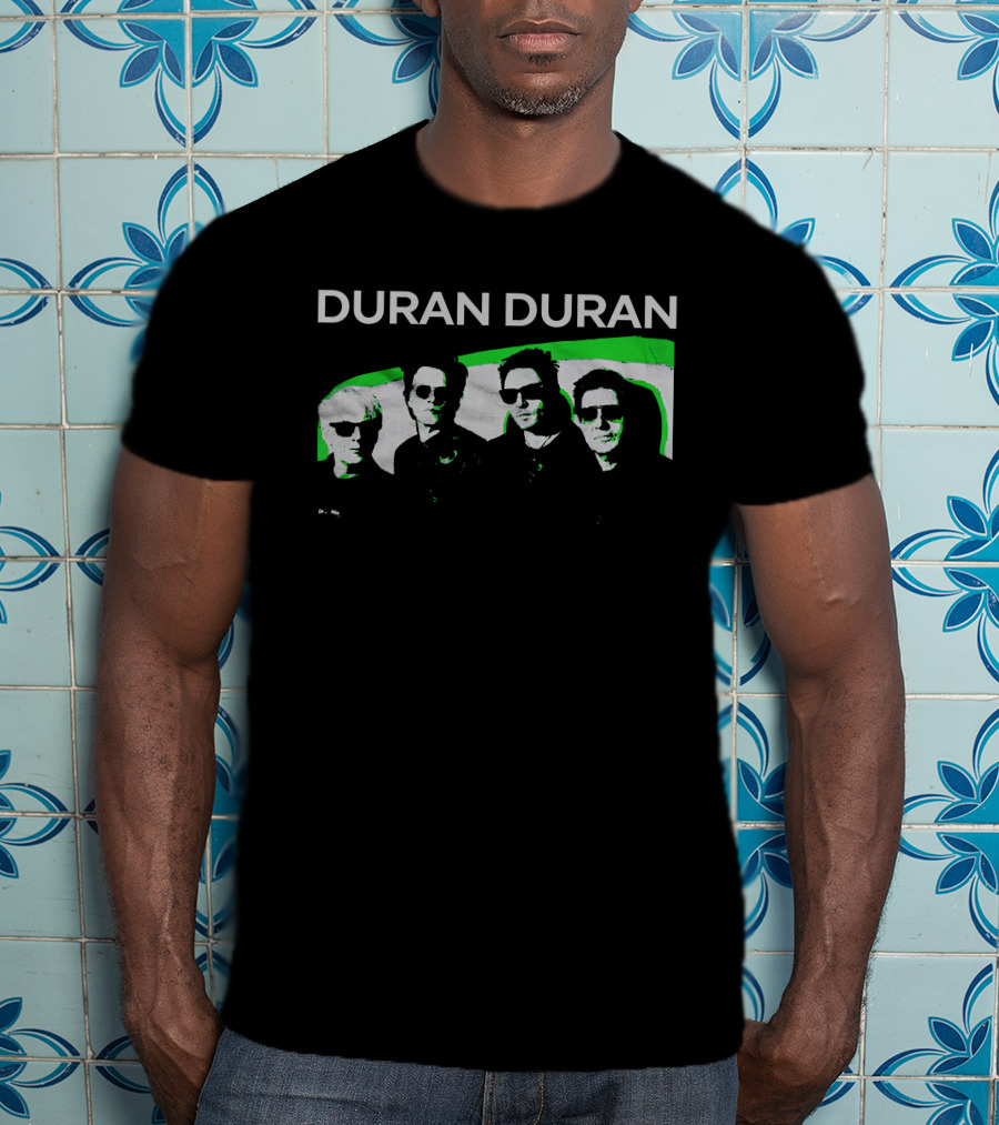 Duran Duran Bandshot Green Image Merch T-Shirt