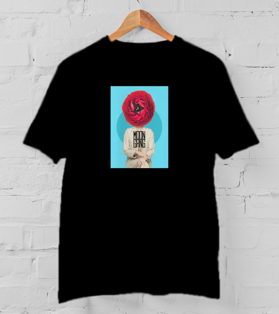 Moon Gang Merch MG Bloom Red Flower Head T-Shirt