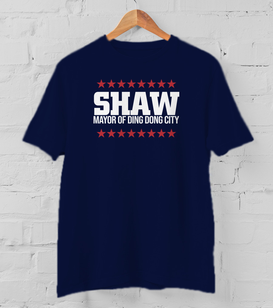 SHAW Mayor Of Ding Dong City Red Stars T-Shirt