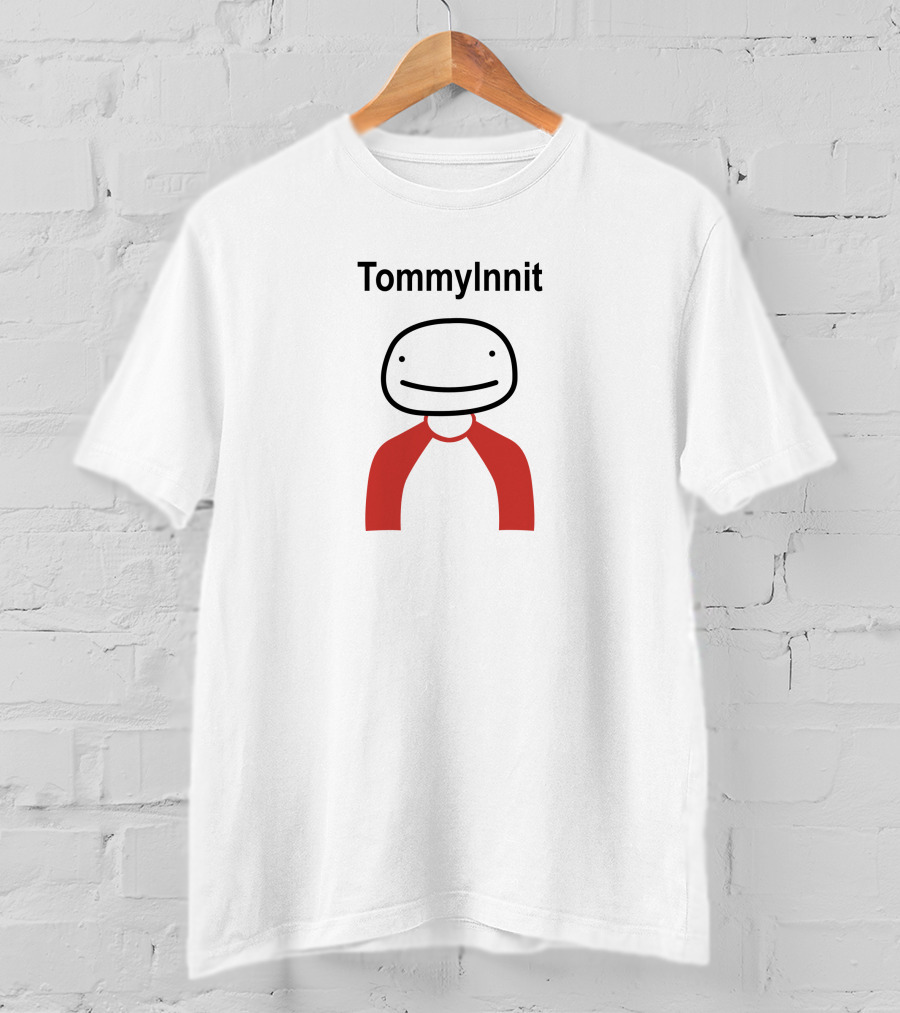 TommyInnit Simple Cartoon Character With Red T-Shirt