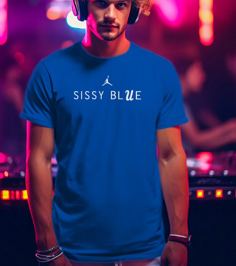 Sissy Blue UCLA Football Jumpman T-Shirt