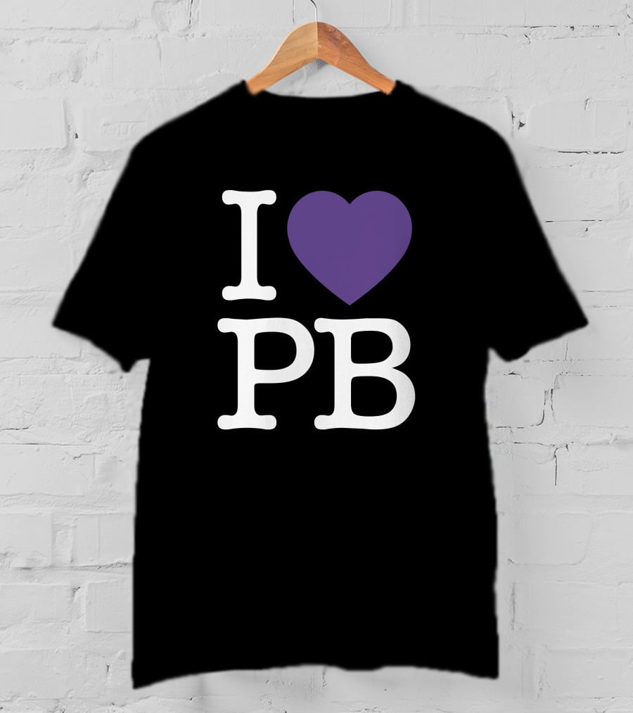 I Love PB Pierre Bourne Merch Purple Heart T-Shirt