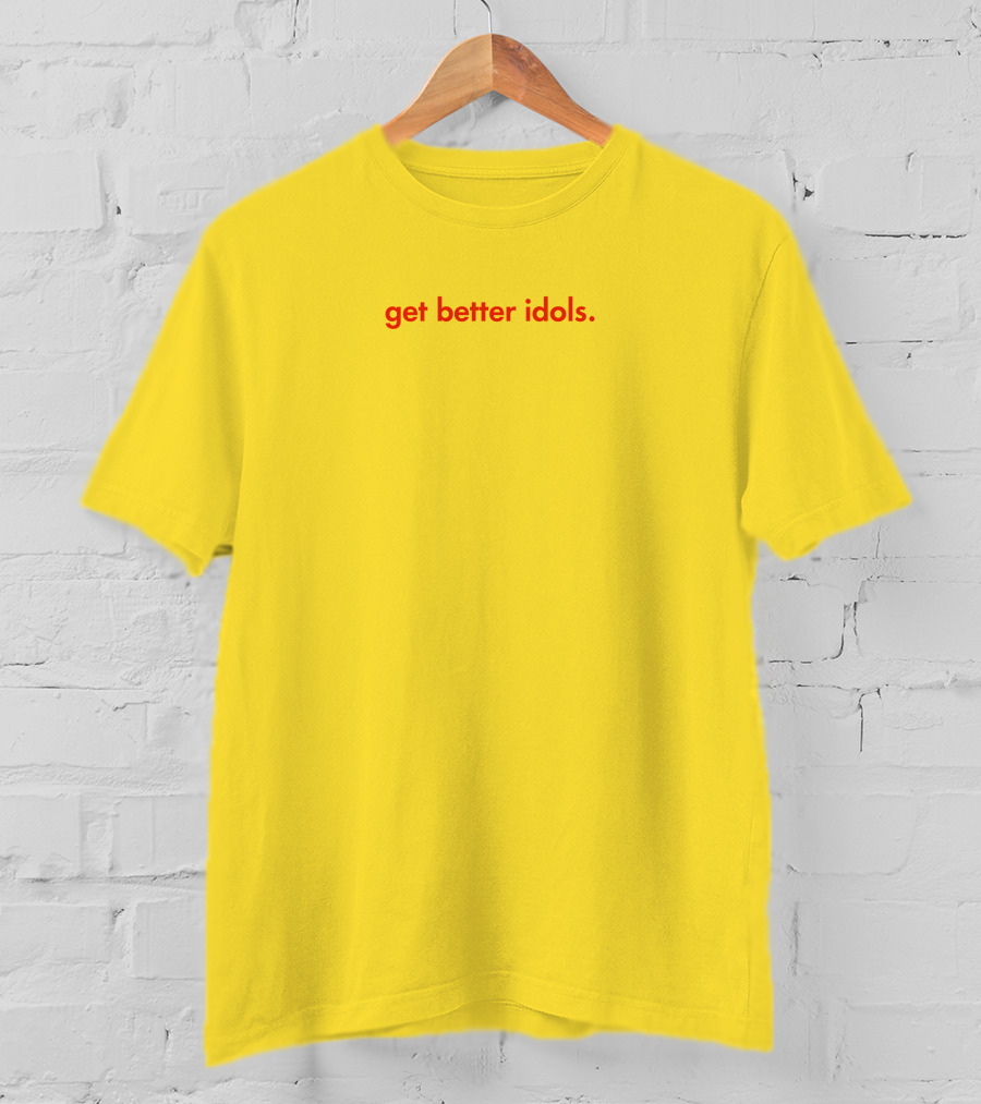 Bailey Sarian Merch Get Better Idols Red Text T-Shirt