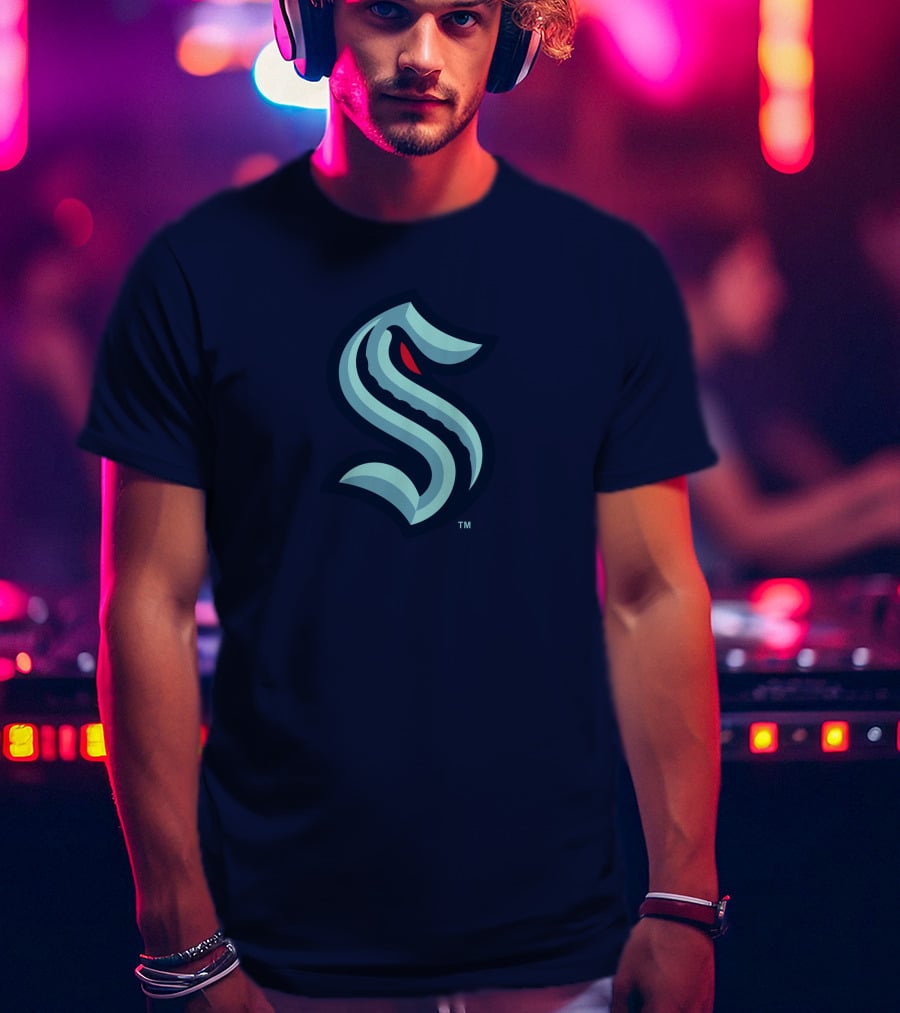 Seattle Kraken Logo Blue And Red S T-Shirt