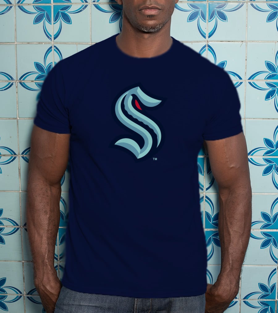 Seattle Kraken Logo Blue And Red S T-Shirt