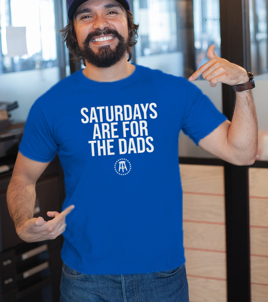 Saturdays Are For The Dads Blue Star T-Shirt