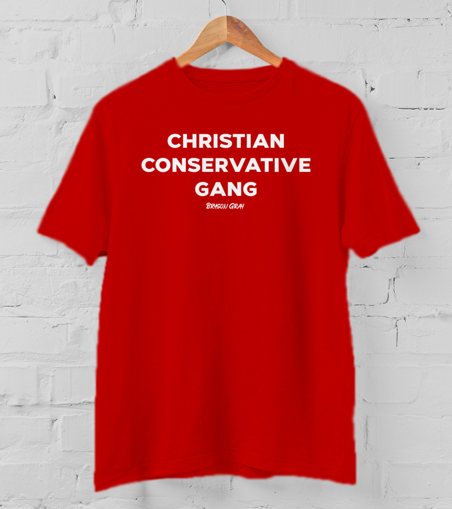 Christian Conservative Gang Bryson Gray T-Shirt