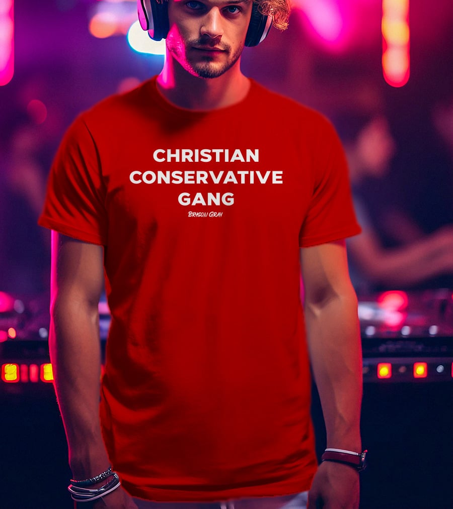 Christian Conservative Gang Bryson Gray T-Shirt