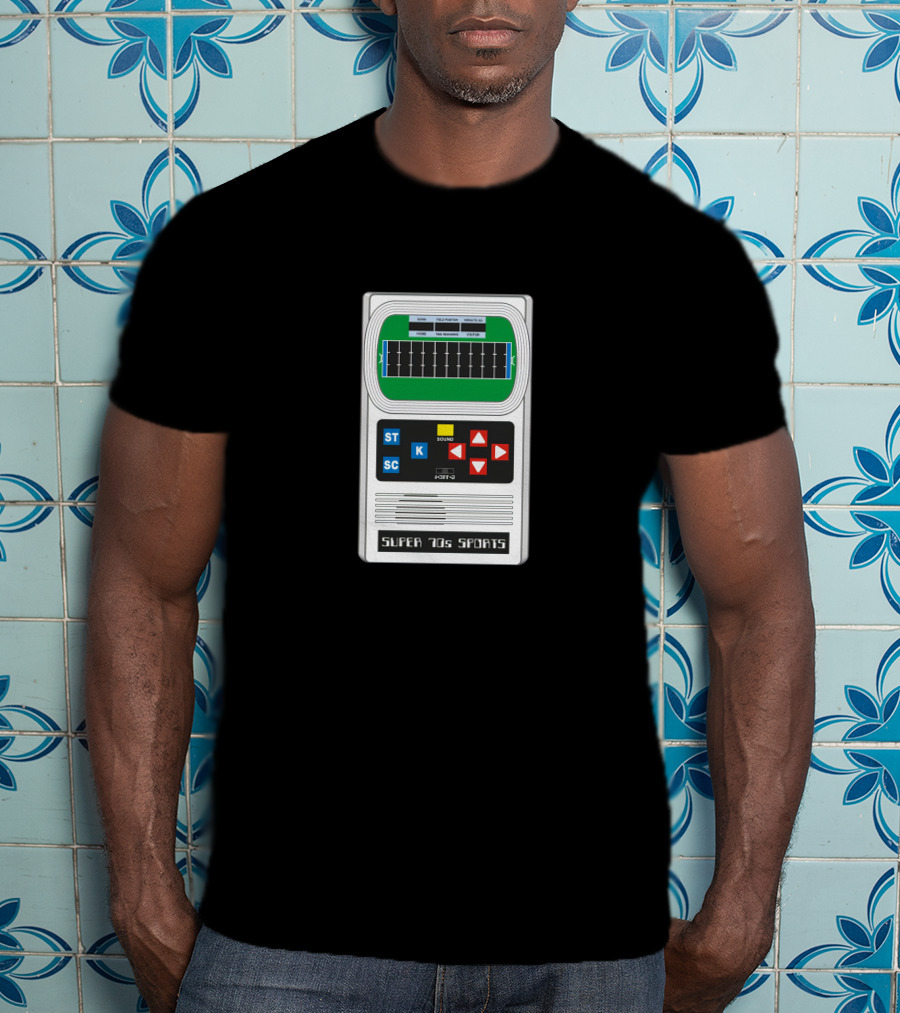 Super 70s Sports Electronic Football Retro Handheld Game T-Shirt