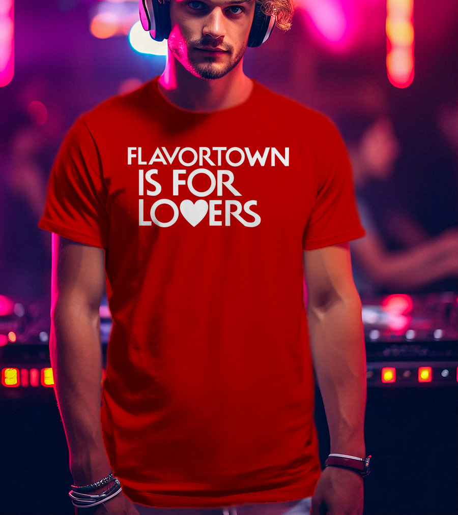 Guy Fieri Flavortown Is For Lovers Heart T-Shirt