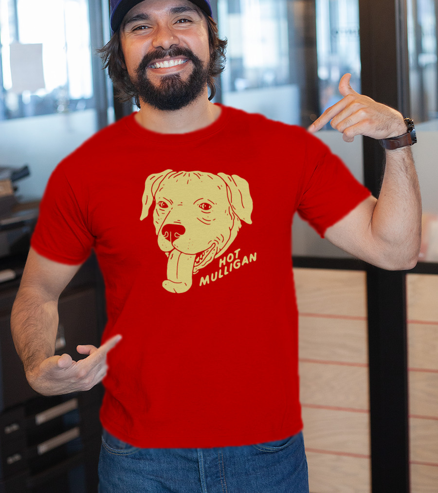 Hot Mulligan Panting Dog Red T-Shirt