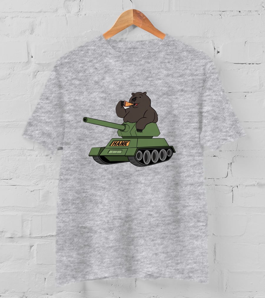 Pardon My Take Hank The Tank Bear Pizza Tank Big Cat T-Shirt