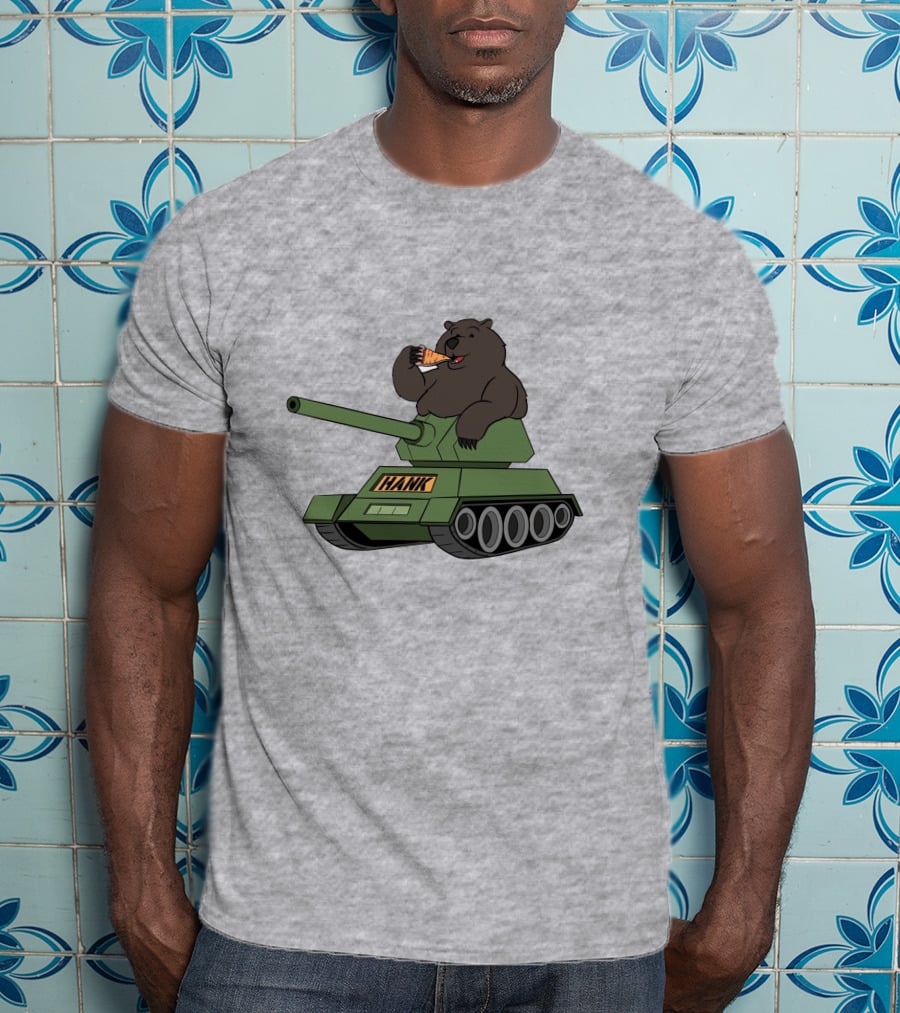 Pardon My Take Hank The Tank Bear Pizza Tank Big Cat T-Shirt