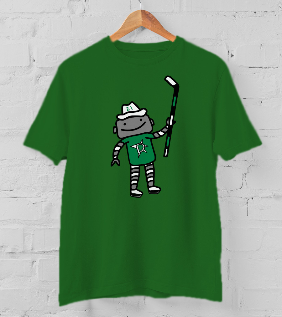 Jason Robertson Dallas Stars Texas Robo Hockey 21 T-Shirt