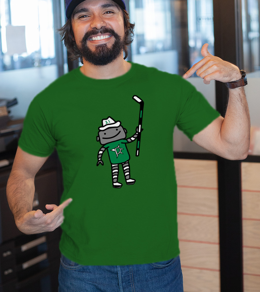 Jason Robertson Dallas Stars Texas Robo Hockey 21 T-Shirt