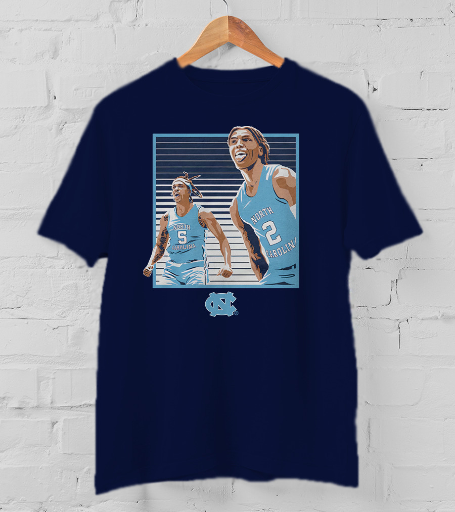UNC Basketball Armando Bacot Caleb Love North Carolina Tar Heels T-Shirt