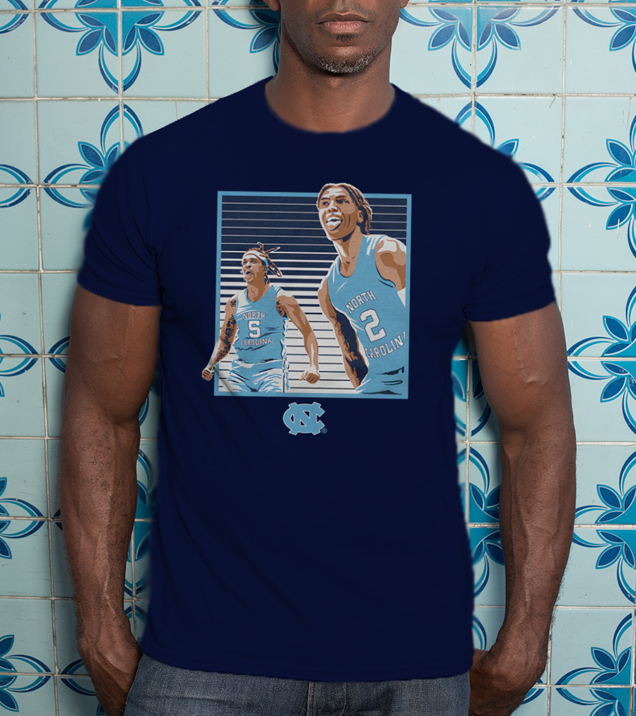 UNC Basketball Armando Bacot Caleb Love North Carolina Tar Heels T-Shirt