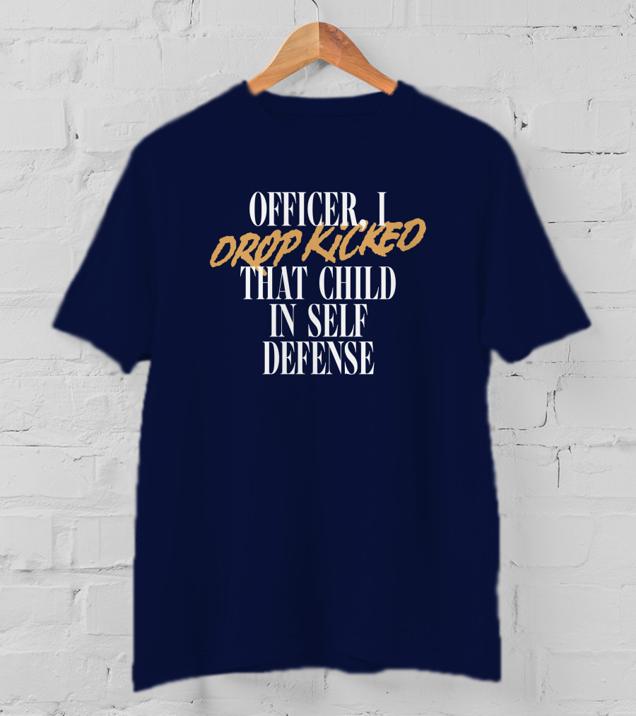 Technoblade Merch Officer I Drop Kicked That Child In Self Defense T-Shirt