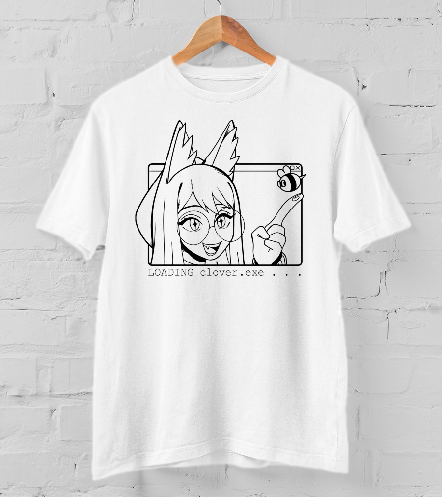 Clover Inari Merch Loading Clover.exe Barfchan T-Shirt