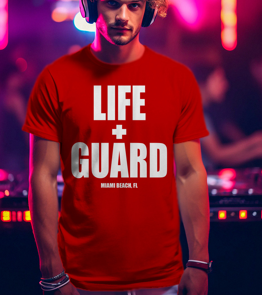 Lifeguard Miami Beach FL Thomas Sanders T-Shirt