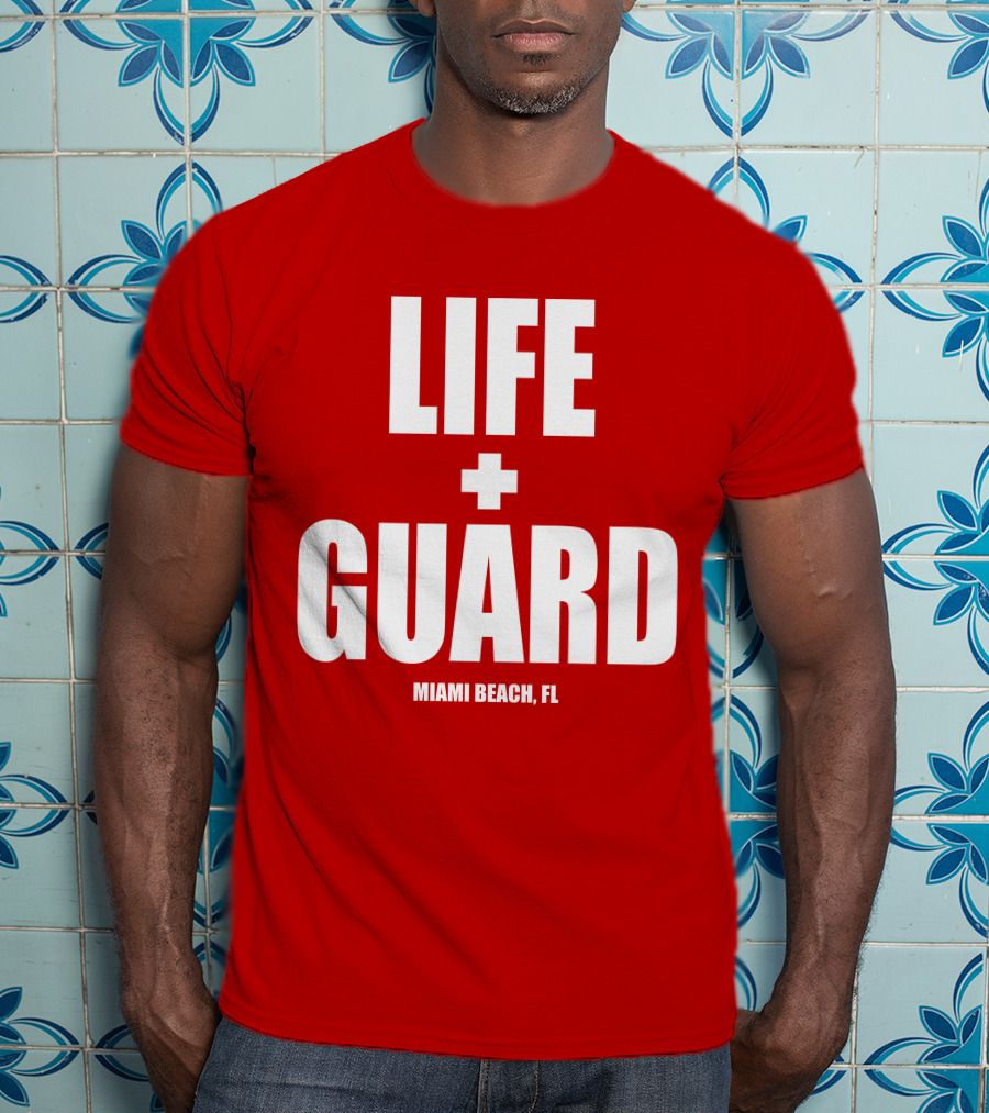 Lifeguard Miami Beach FL Thomas Sanders T-Shirt