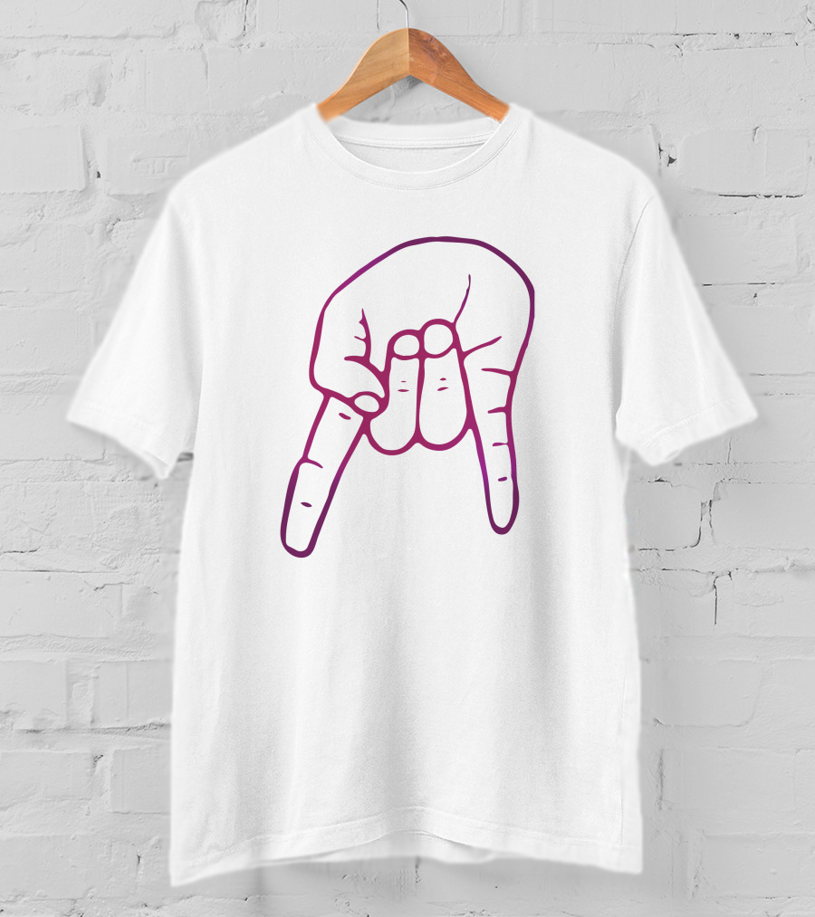 Hand Rock And Roll Sign Eric Musselman Enthusiasm Gesture T-Shirt