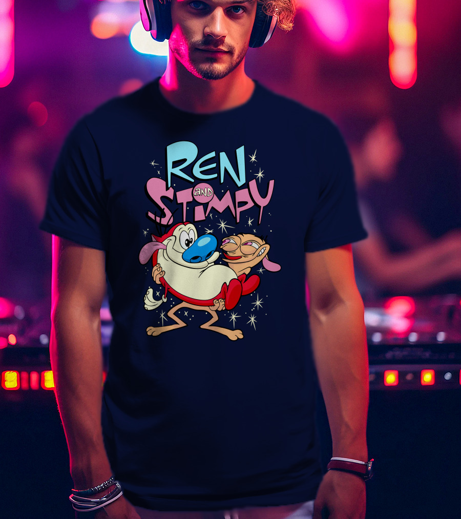 Ren And Stimpy Cartoon Nickelodeon Rugrat T-Shirt