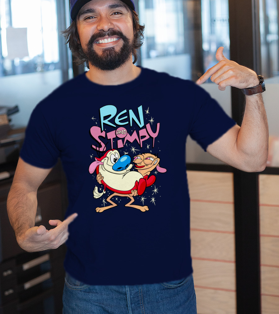 Ren And Stimpy Cartoon Nickelodeon Rugrat T-Shirt