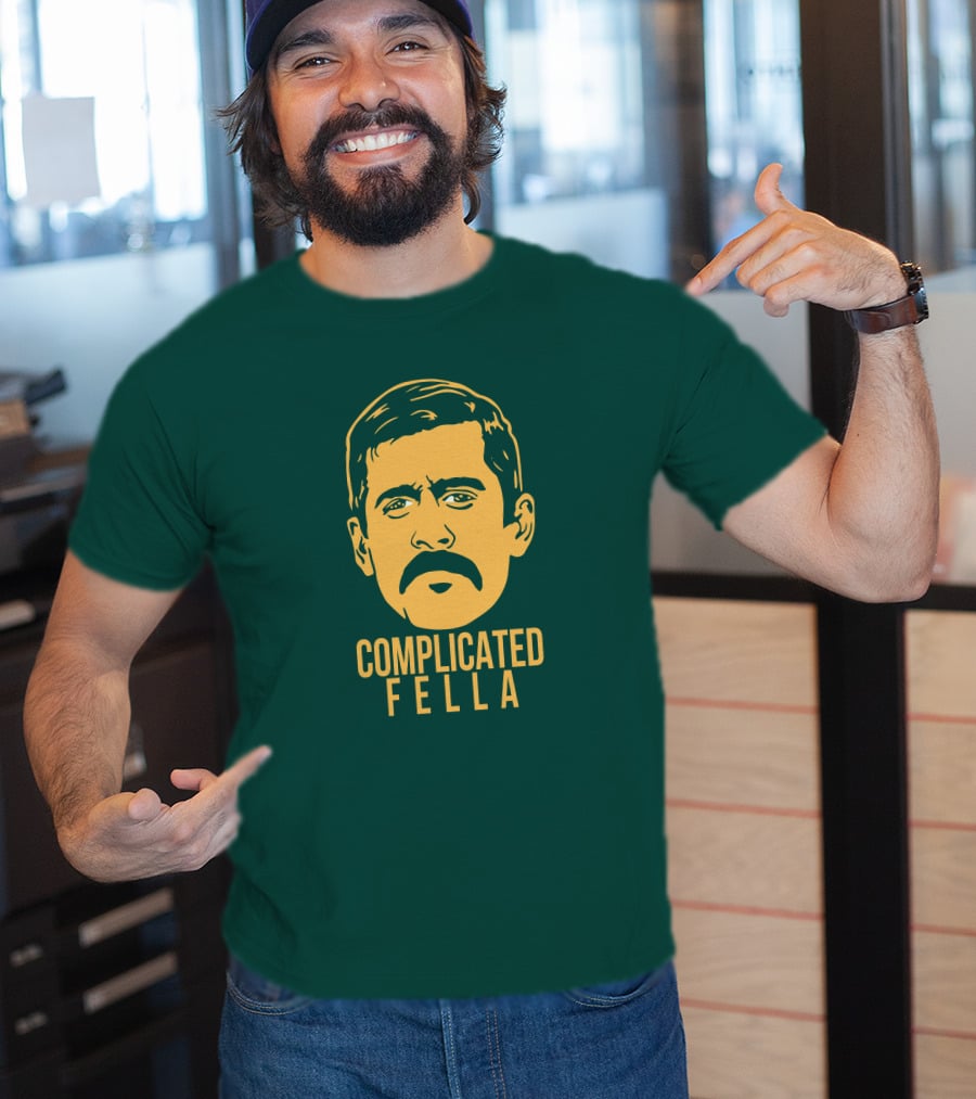 Cheeseheadtv Go Pack Go Complicated Fella Keefersport Packers Aaron Rodgers T-Shirt